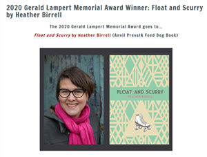 Heather Birrell Award Winner for Hope and FLoat